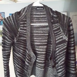 A over a dress cardigan